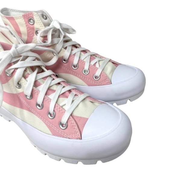 Converse Chuck Taylor Lugged Shoes Skate Women Casual Pink Candy Canvas A10016C - Picture 9 of 10